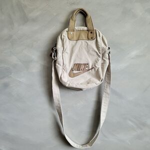 Nike Vintage 90’s Crossbody Bag Solo Swoosh Japanese Style Leather Handle 11x12